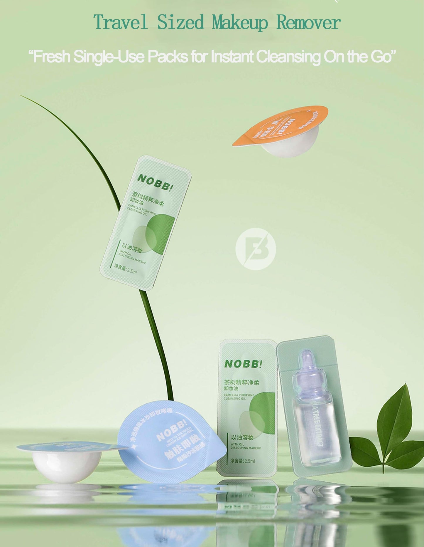 Okerker 20pc Deep Cleansing Blam for Face, Mini Makeup Remover Blam, Gentle Facial Makeup Remover, Moisturizing Pore Face Cleanser, Individually Packaged Travel Essential Makaup