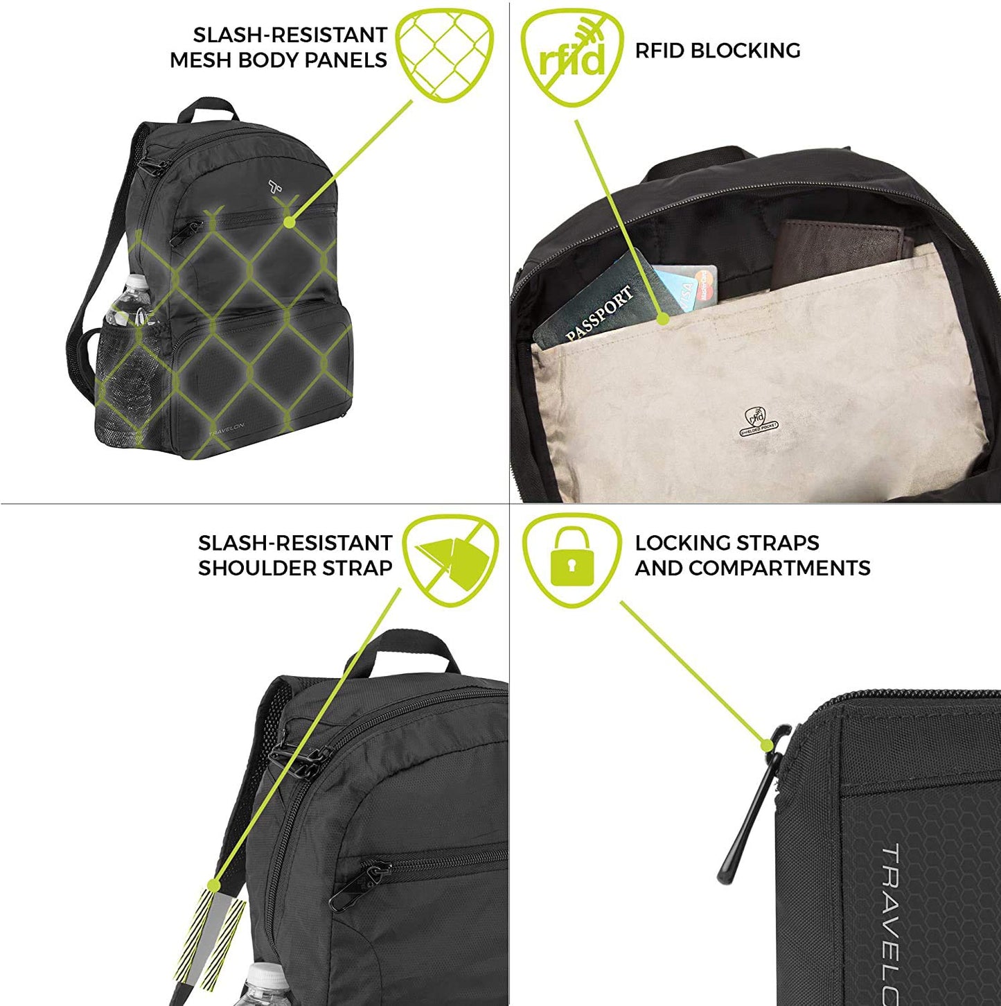 Travelon Anti-Theft Active Packable Backpack