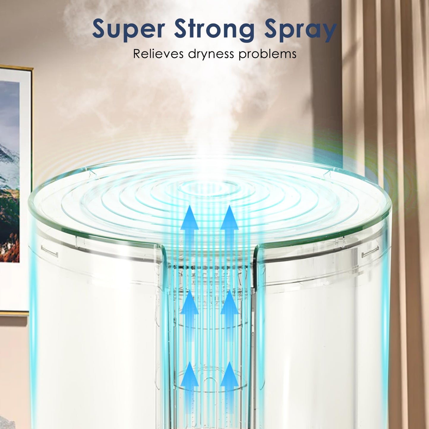 LtYioe Colorful Top Fill Humidifiers for Office, Bedroom,etc. Essential Oil Diffuser 2.5L Tank,Touch Button, Easy to Fill & Clean, Colorful night light, Auto Shut-Off, 3 Mist Modes, Super Quiet, 16H.