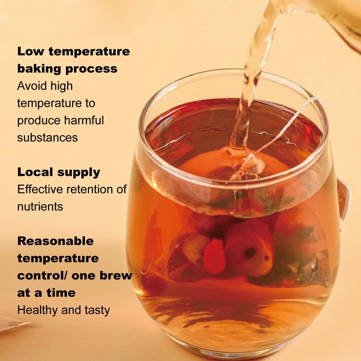 Ginseng Five Treasures Kidney Tea - Traditional Chinese Herbal, Natural Organic Cleanse Detox for Women & Men, 7 Precious Ingredients Formula ((30 Bags/1 Pack))