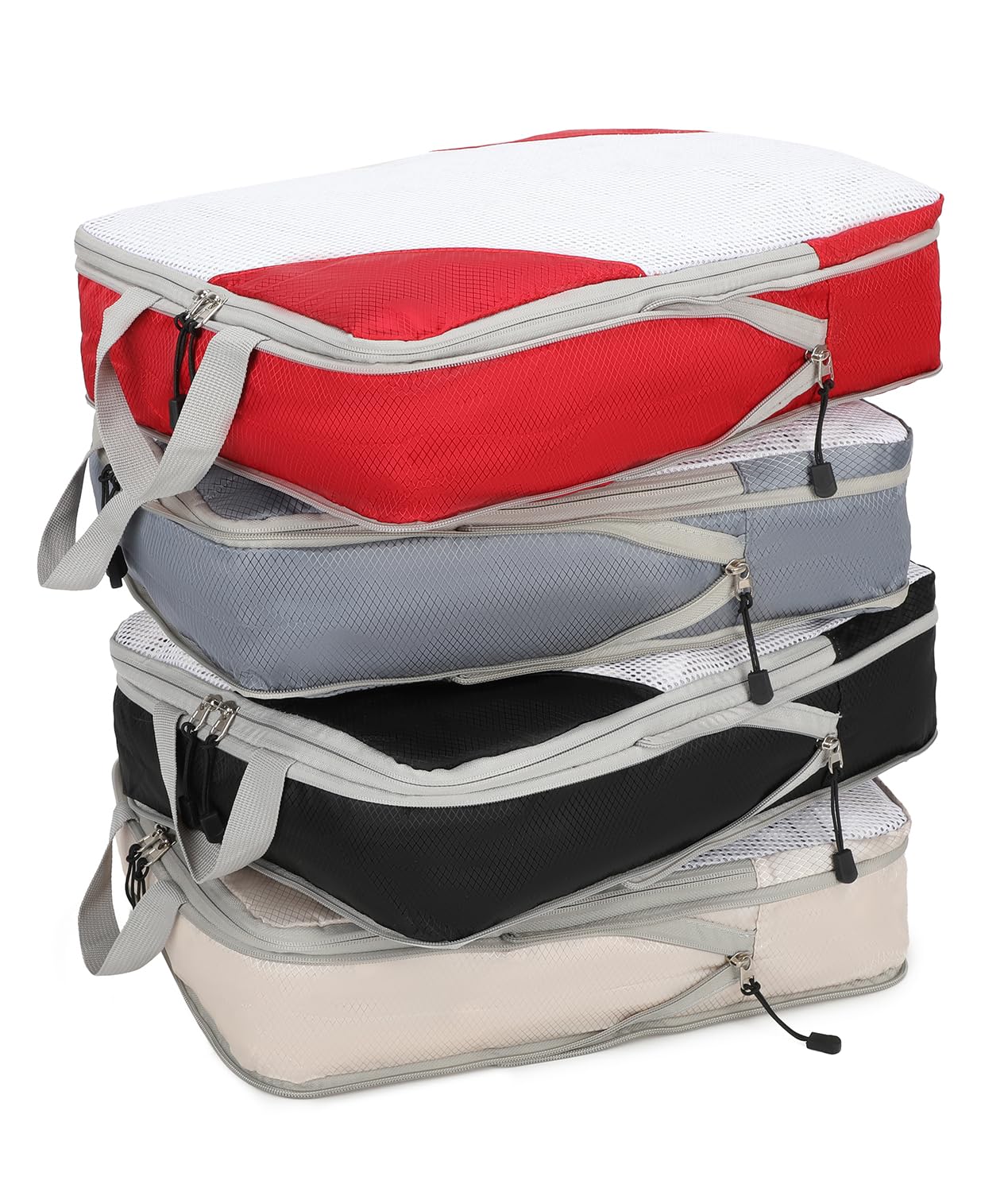 Barsine Large Compression Packing Cubes for Travel 4 Set Luggage Suitcase Organizer Bag Traveling Essentials