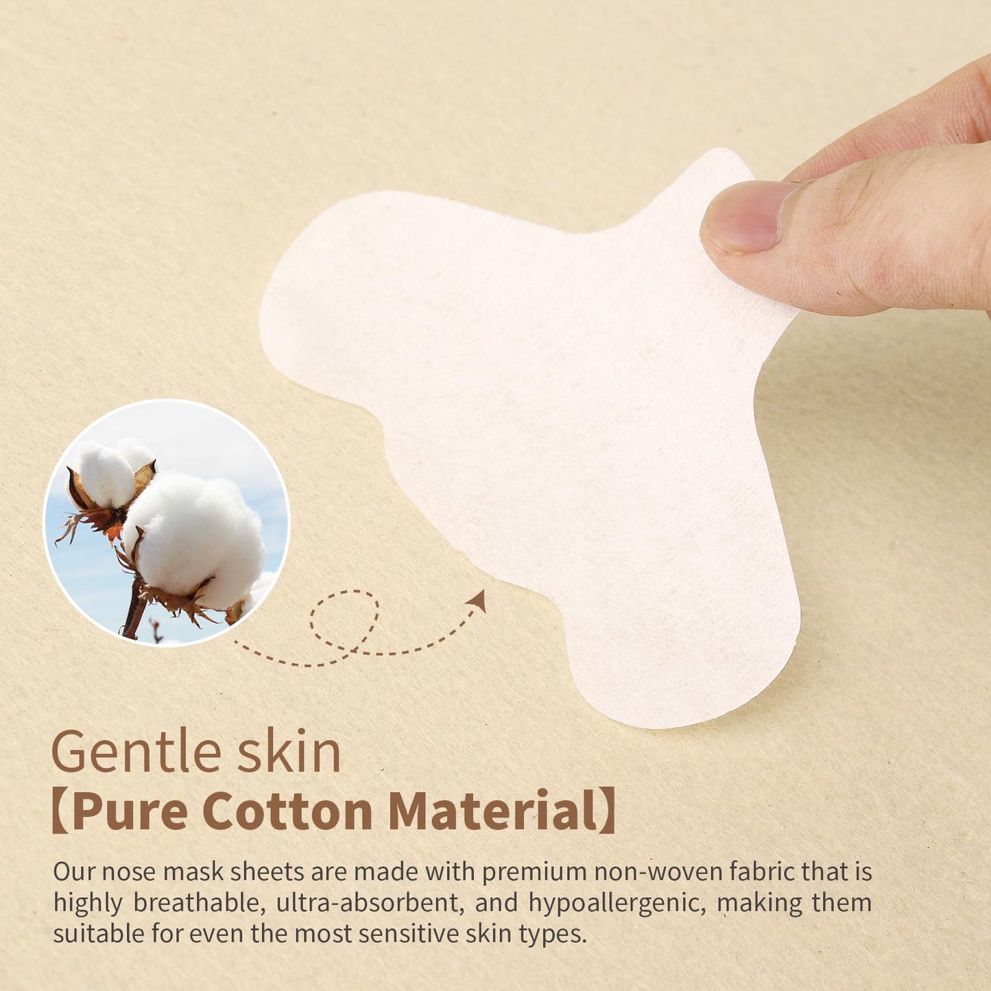 MoyRetty 100PCS Disposable Non-woven cotton for Nose, DIY Natural Spa Skin Care Cosmetic Facial Paper Sheet Eye Nose Face and Compressed Mask Towel Sheet Toner Lotion Paper