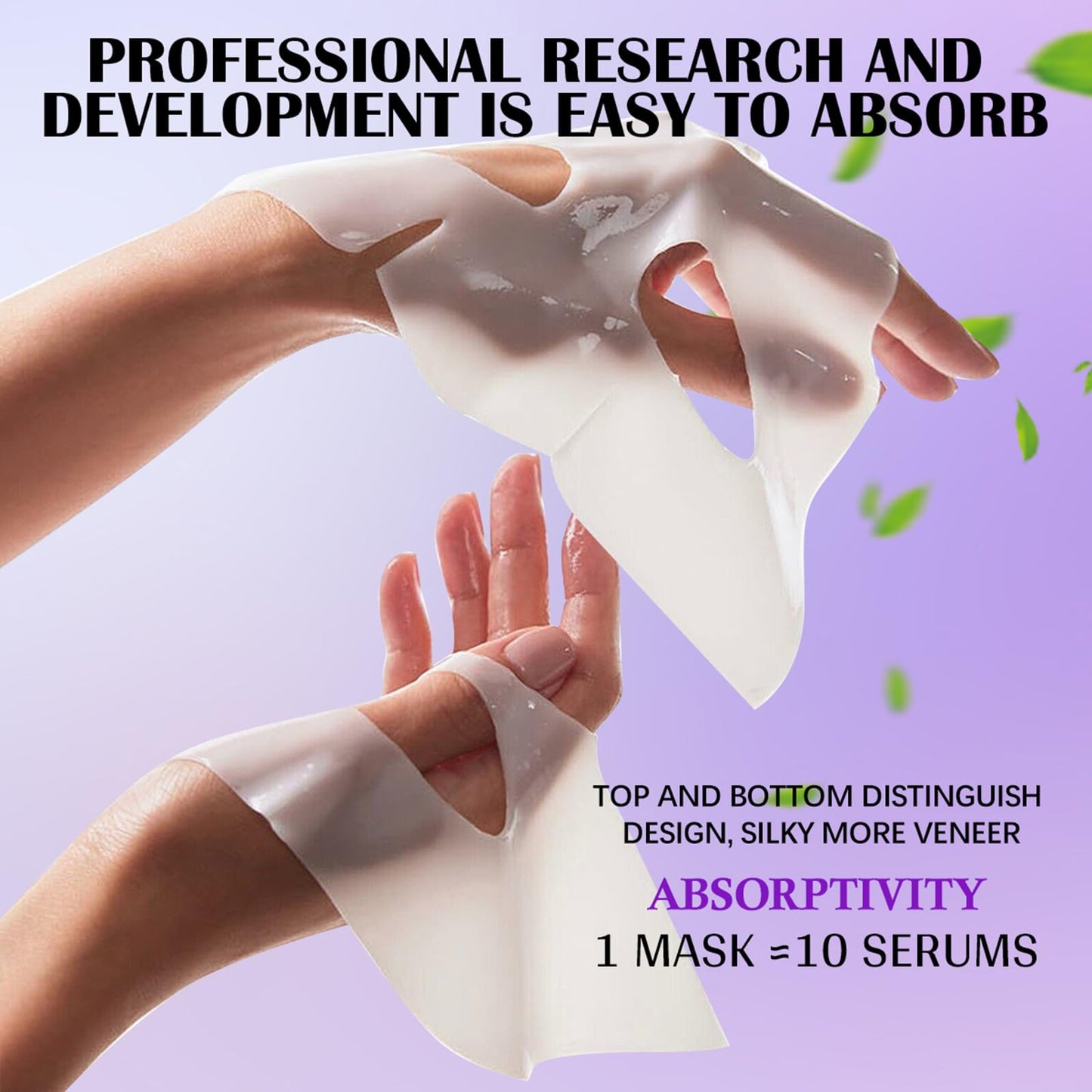 Ueseinl Bio-Collagen Overnight Face Mask,Glass Glow Hydrogel Face Masks, Collagen Face Mask, Korean Glass Skin Facial Sheet Masks, Wake up Glass-Like Skin