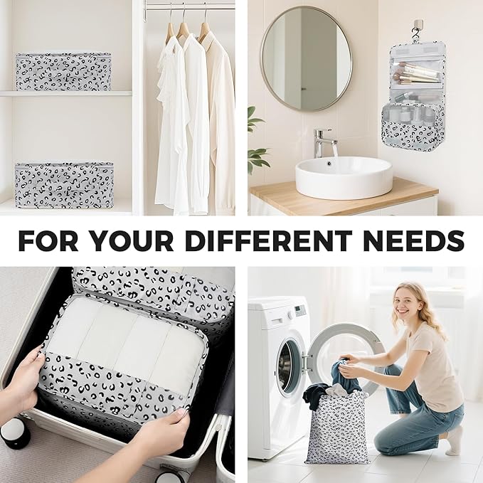 BAGAIL 9 Set Packing Cubes Luggage Packing Organizers for Travel Accessories