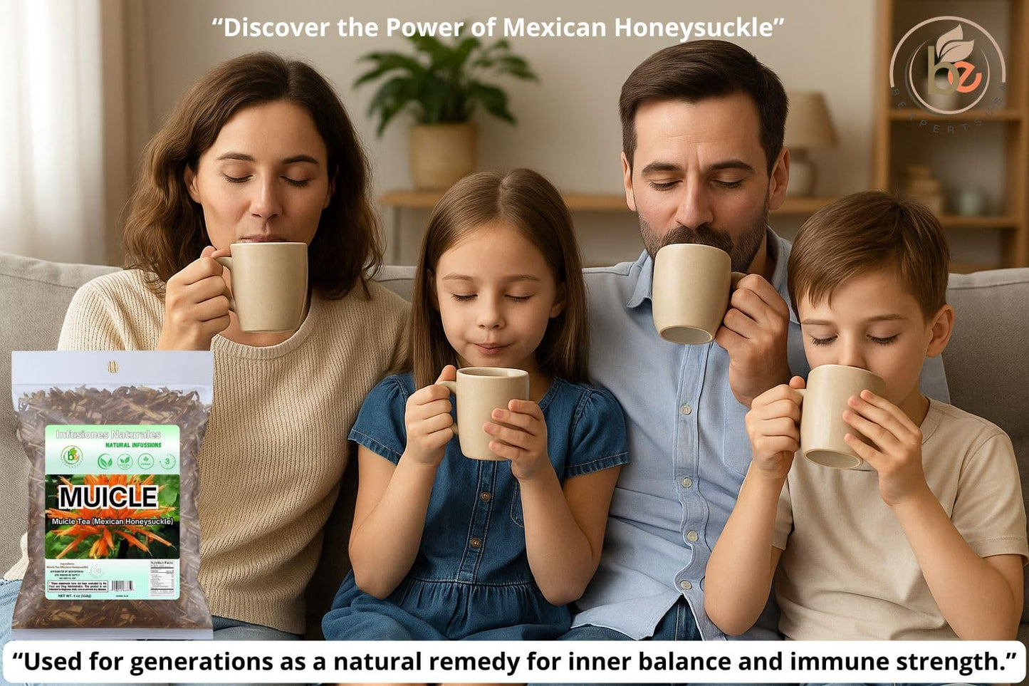 Muicle Té (Mexican Honeysuckle Herbal Tea) - 4 oz - 100% Natural, Vegan, Non-GMO: