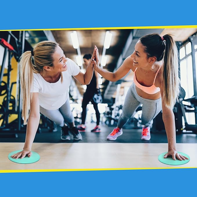 Jenaai Core Sliders Bulk Exercise Glider Discs Gifts for Group Training Classes Fitness Slider Workout Dual Sided AB Pads for Hiit Gym Carpet Hardwood Floor