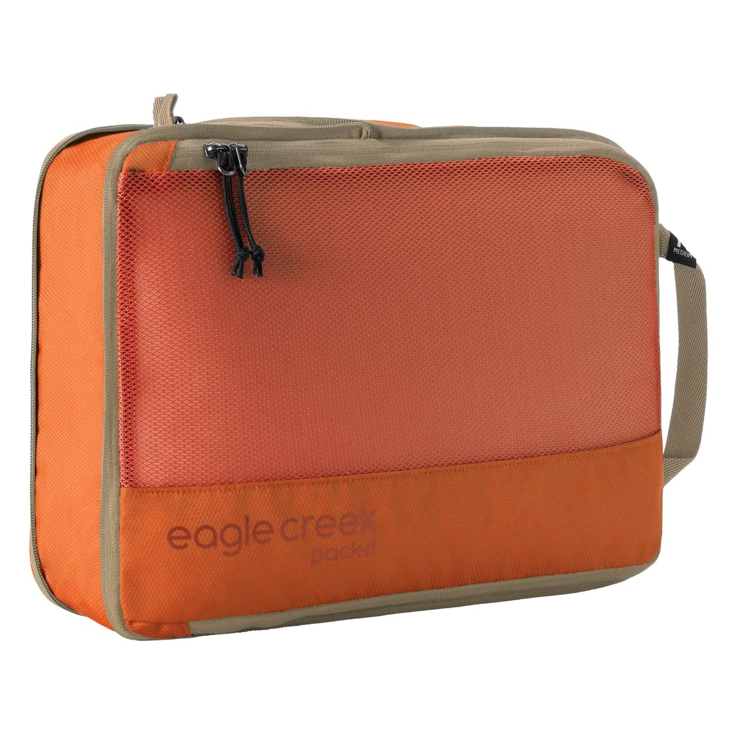 eagle creek Pack-It Reveal Compression Cube - Lightweight Compression Cube for Optimizing Luggage Space - Convenient Top Handle - Easy-Grab Zipper - Washable - Medium - Mandarin
