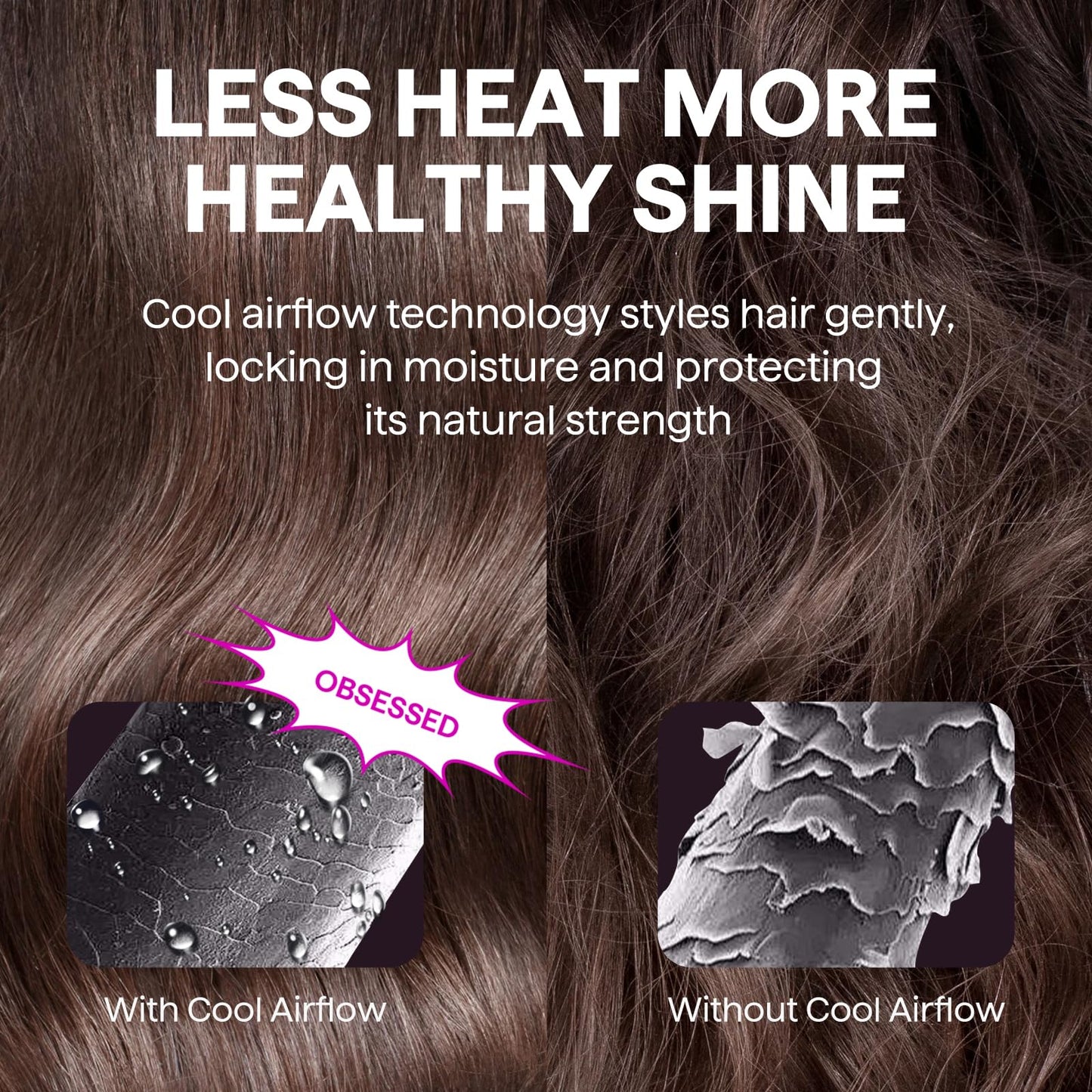 Wavytalk 0.65" Pencil Flat Iron, Cool Curl Pencil, Small Airflow Styler and Straightener for Short Hair, Pixie Cut and Edges, Curling Iron for Short Hair with 360º Cool Airflow for Long-Lasting Hold