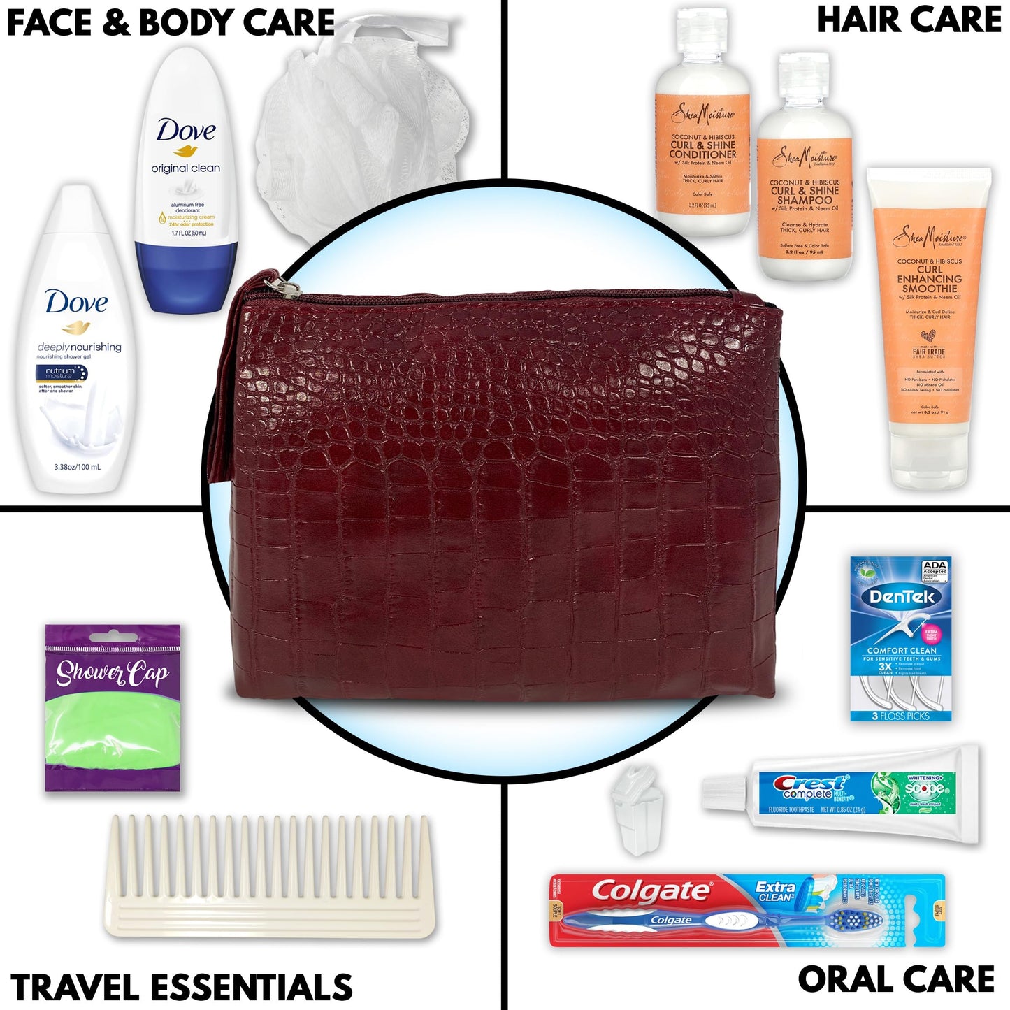 Convenience Kits International Women’s Multicultural 13 pc Travel Kit Featuring: Travel-Size Hair & Body Products (7744)