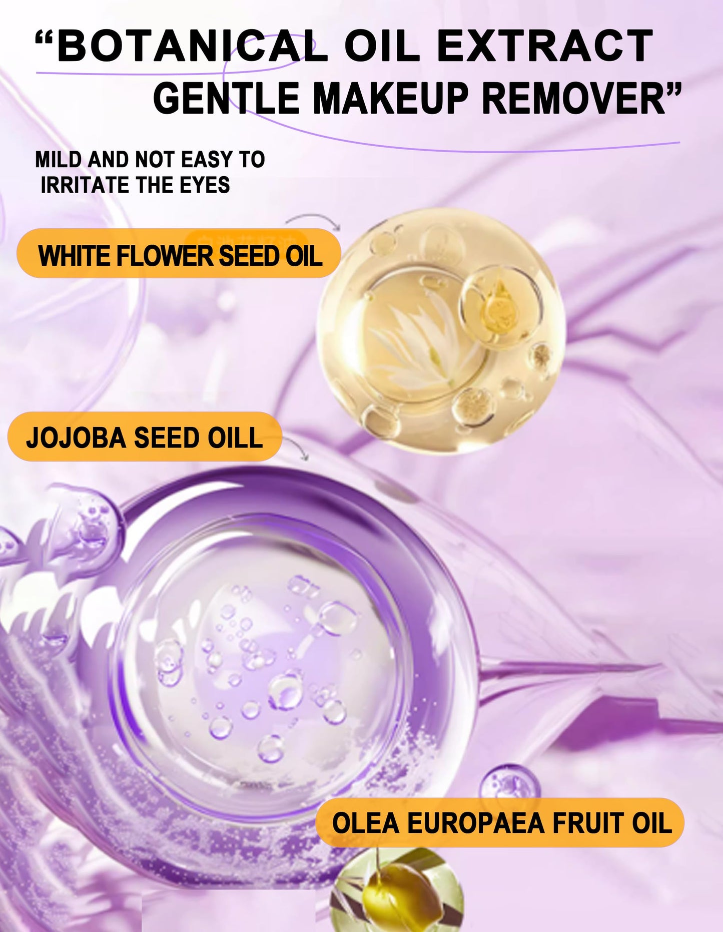 20P Pore Blackhead Cleansing Oil, Mini Makeup Remover Capsule, Face Oil Cleanser with Jojoba & Camellia Extract, | Travel Size, Moisturizing, Freshing, Individually Packaged Travel Essential Makaup