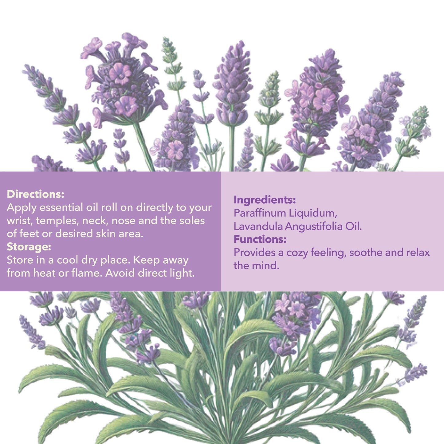 Mine Lavender Essential Oil Roll On - 100% Pure Natural Lavender Oil for Skin