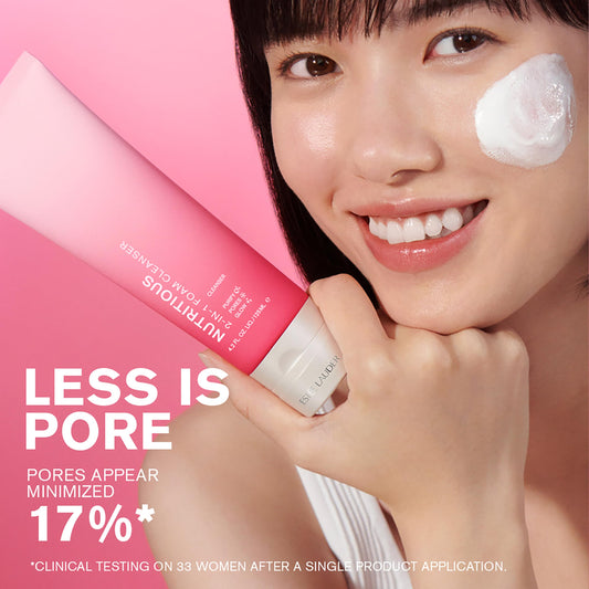 Estée Lauder Nutritious 2-in-1 Foaming Face Wash Cleanser & Mask | Pore Minimizer, Travel Size, 2 Ounce