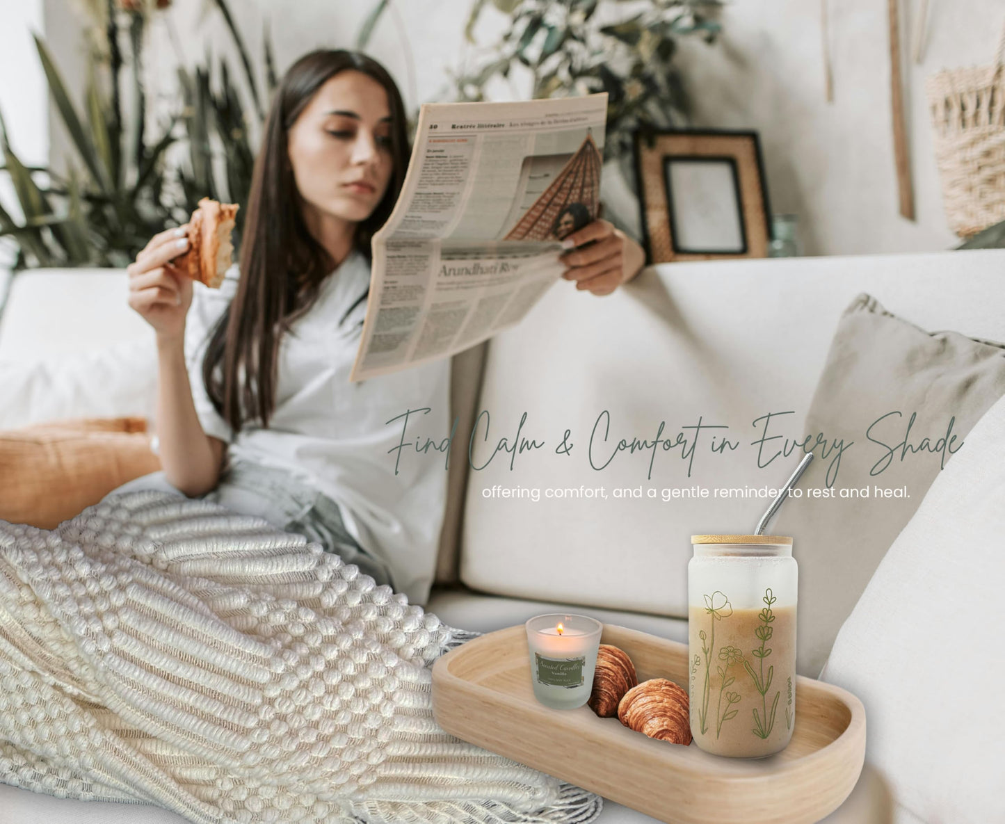 Get Well Soon Gift Basket- Relaxation, Birthday,Mothers gift/Self Care Package, After Surgery, Sympathy Gift for Loss of Loved One, Thinking of You Set, Grief/Comfort/Miscarriage for Women(Sage Green)