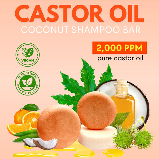 PureRootss Castor Oil Shampoo and Conditioner Bar Set 3 - Hair Growth, Regrowth, Anti Hair Loss- Natural Solid Shampoo Soap Bars Set for Women with Straight, Curly Hair for Thinning, Thickening