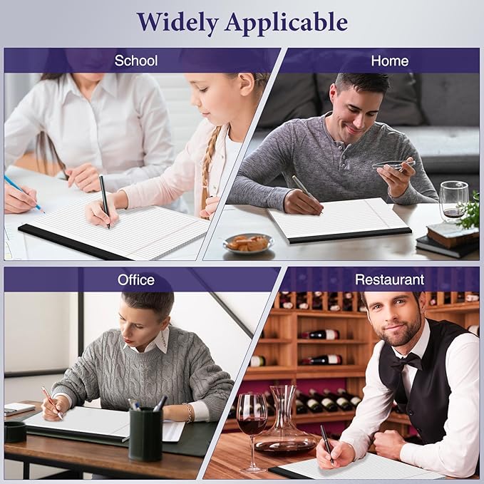 2 Pcs Note Pads 11" x 9.5" Legal Pads College Ruled Notepad Micro Perforated Writing Pads White Lined Paper 80GSM College Ruled Paper Pad of Paper 30 Sheets Notebook for School, To-Do Lists, Office