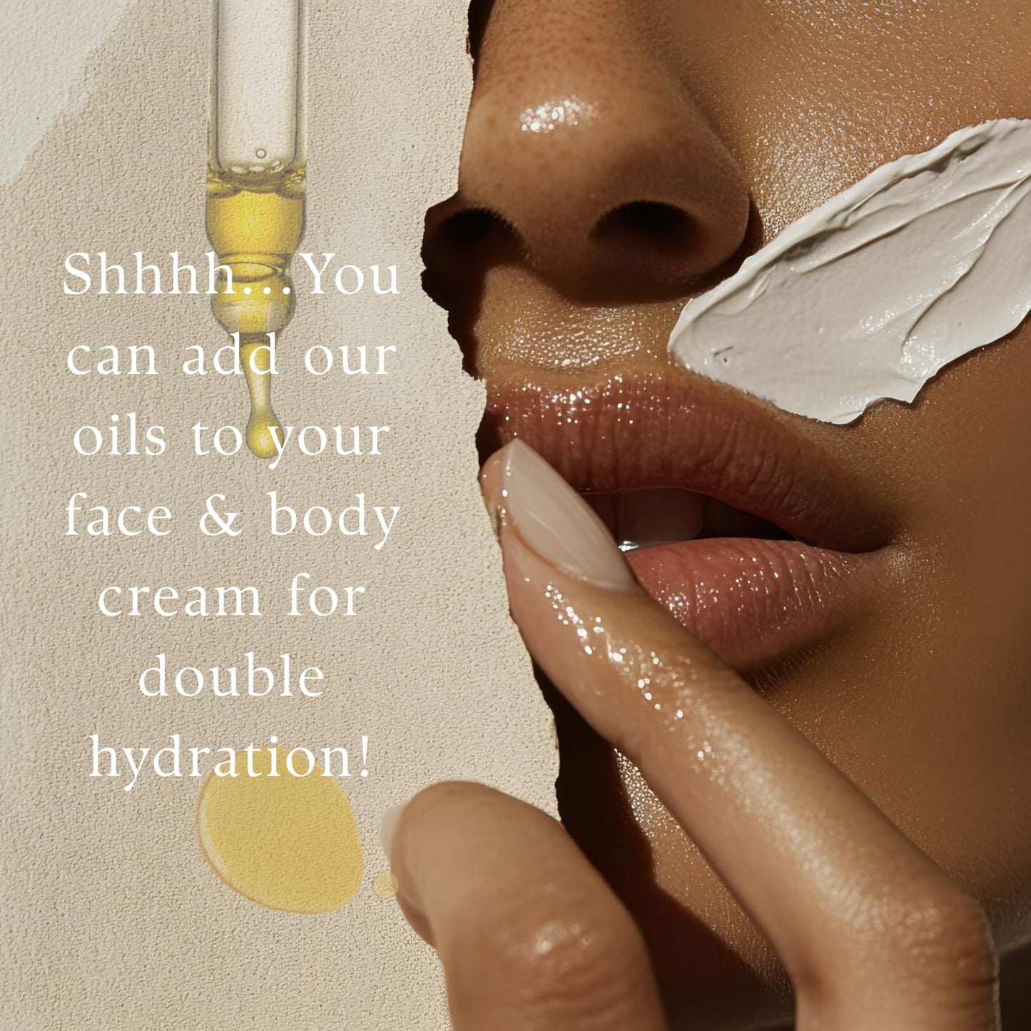 Simplee Bee Nourishing After Shower Oil for Self Care & Radiant Skin | Face, Body & Hair Oil | Body Oil Blend For Sensitive Skin & Anti- Aging | Travel-Size | Rose, Sandalwood & Geranium Scent