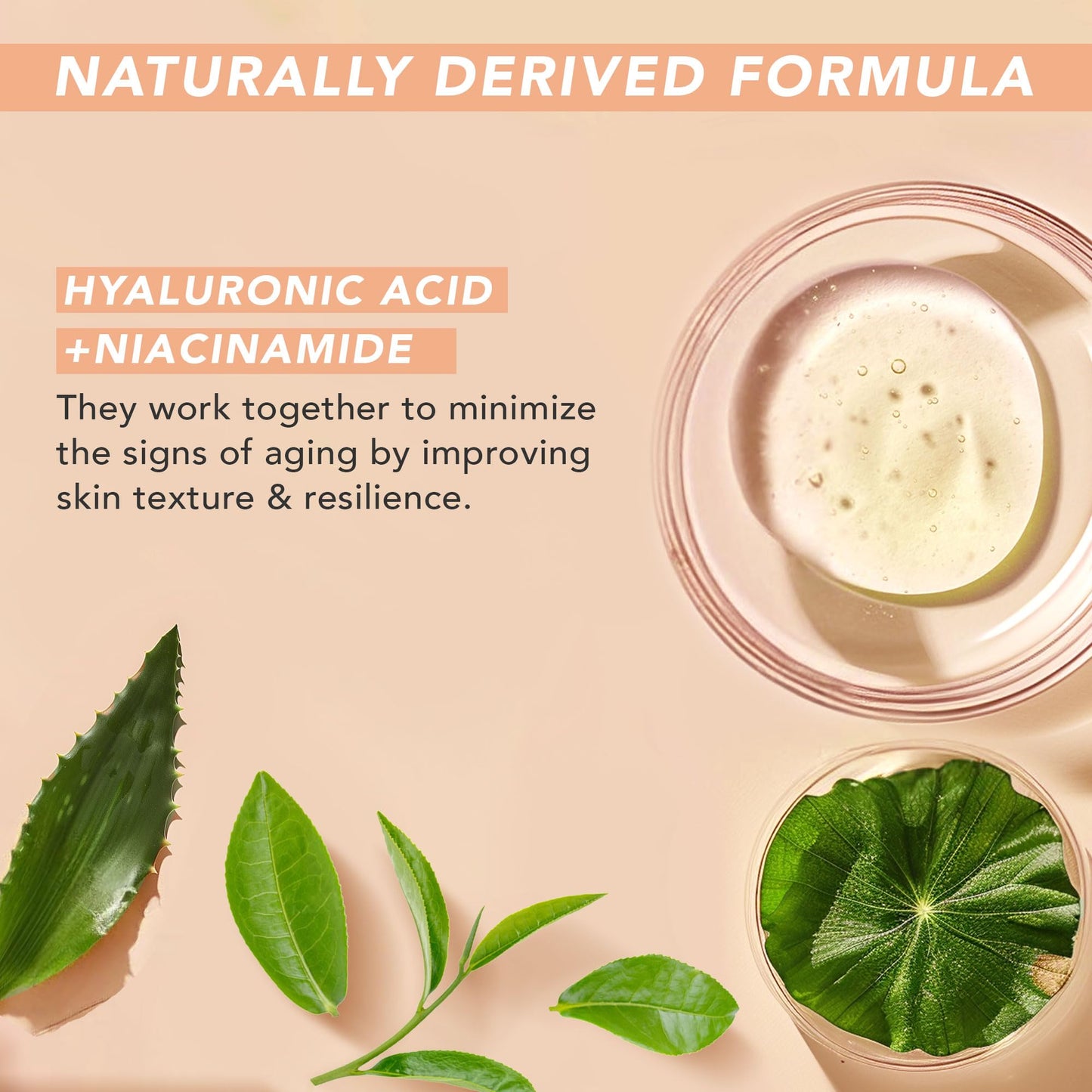 Hyaluronic Acid Eye Cream - USA Made with Natural & Organic Ingredients, Cooling Under Eye Gel & Brightener, Dark Circles Treatment with Hyaluronic Acid & Glycerin, Reduces Puffiness & Bags Under Eyes