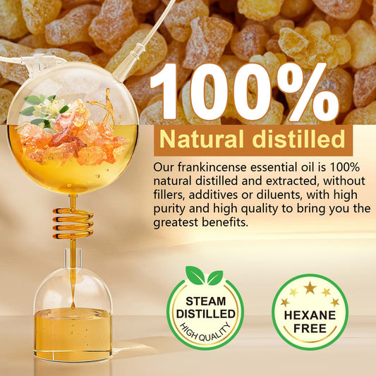 2 Pack Frankincense Resin Oil for Face, Reduces Fine Lines & Wrinkles, Soothes Irritated Skin, Face Anti-Aging Anti-Wrinkles Hydrates Frankincense Essential Oil for Wrinkle