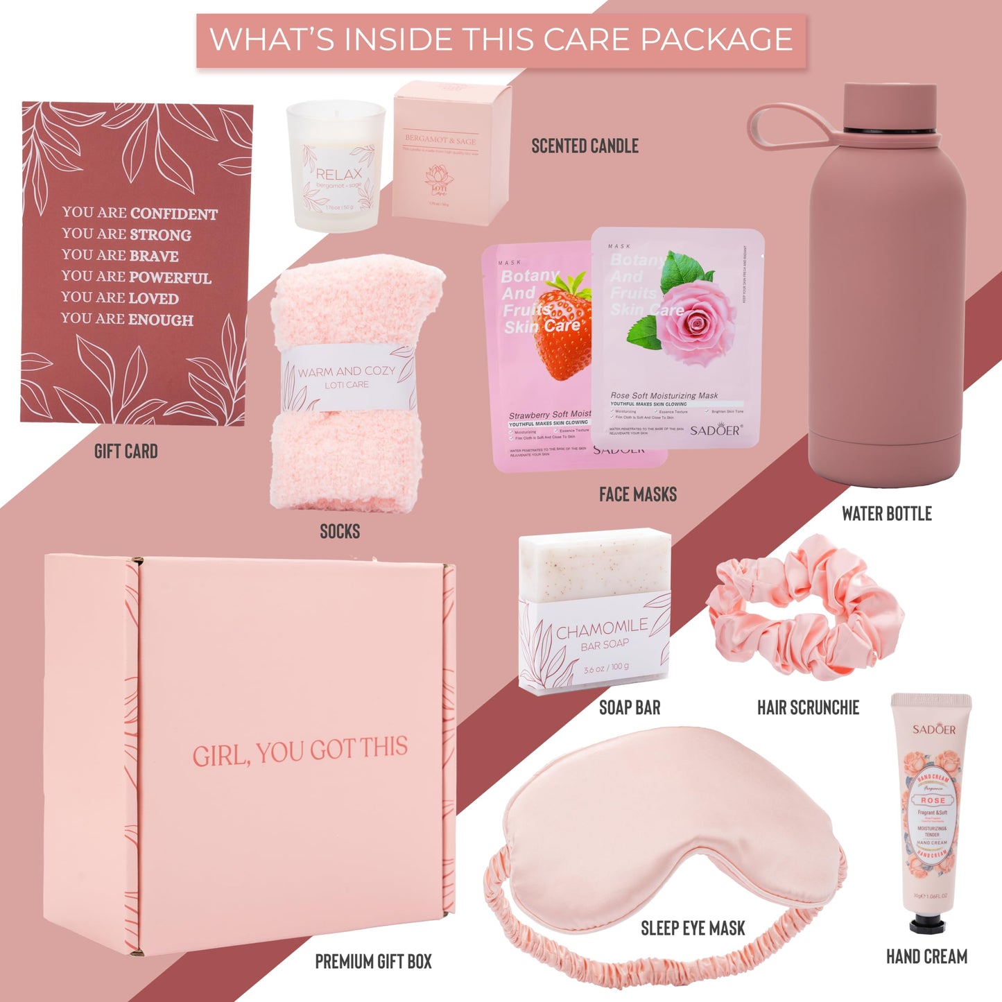 Get Well Soon Care Package for Women - Non-Slip Socks, Post Surgery Gifts, Feel Better Gifts