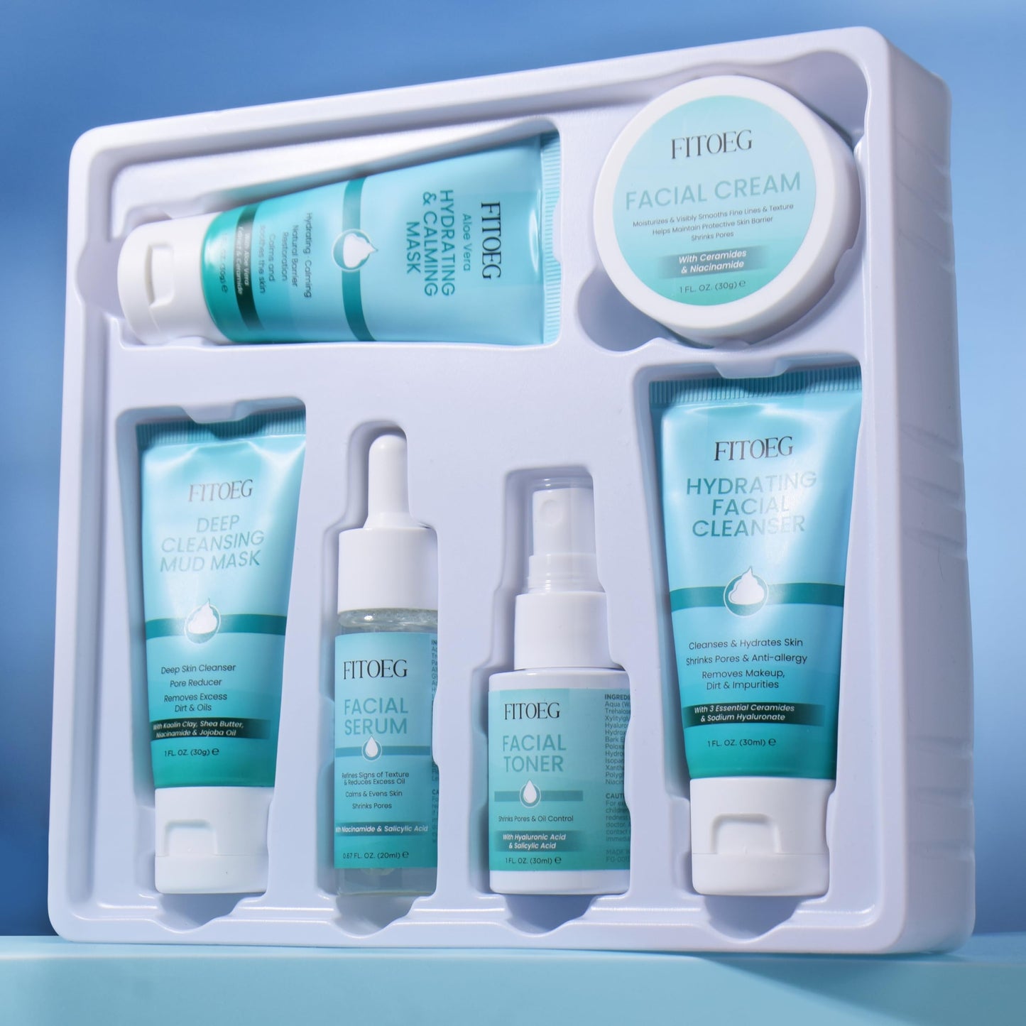 Teen Women Gifts,Skin Care,Skincare,Hydrate,Oil Control,Pore Shrinking,Anti-Allergy Facial Skin Care Routine Kit Travel Size Gift Set Stocking Stuffers for Teen Girls 10-12 16-18 & Women for All Skin