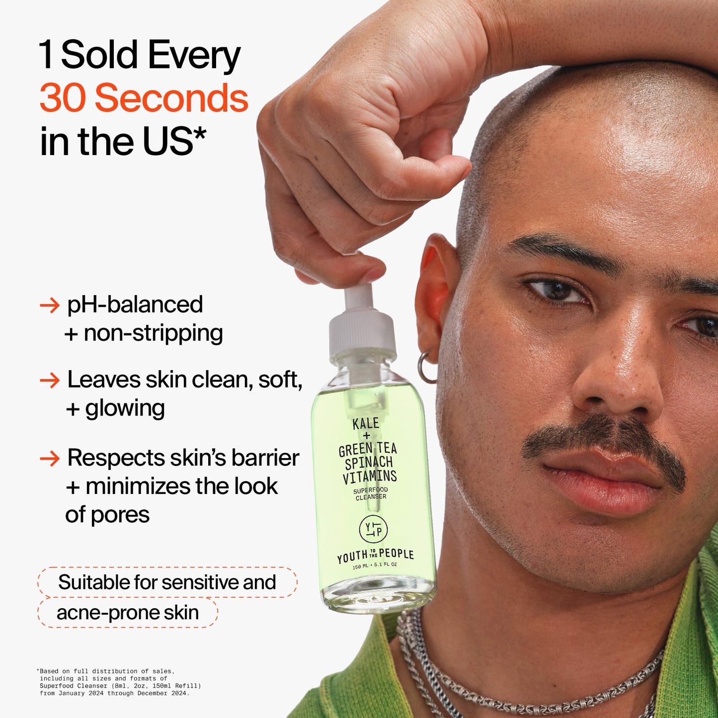 Youth To The People Travel Minis Trio, Vegan Skincare Bundle Set, Superfood Kale + Green Tea Face Cleanser (2 fl oz) + Superberry Hydrate + Glow Dream Mask (0.5 oz) + Air-Whip Moisture Cream (0.5 oz)