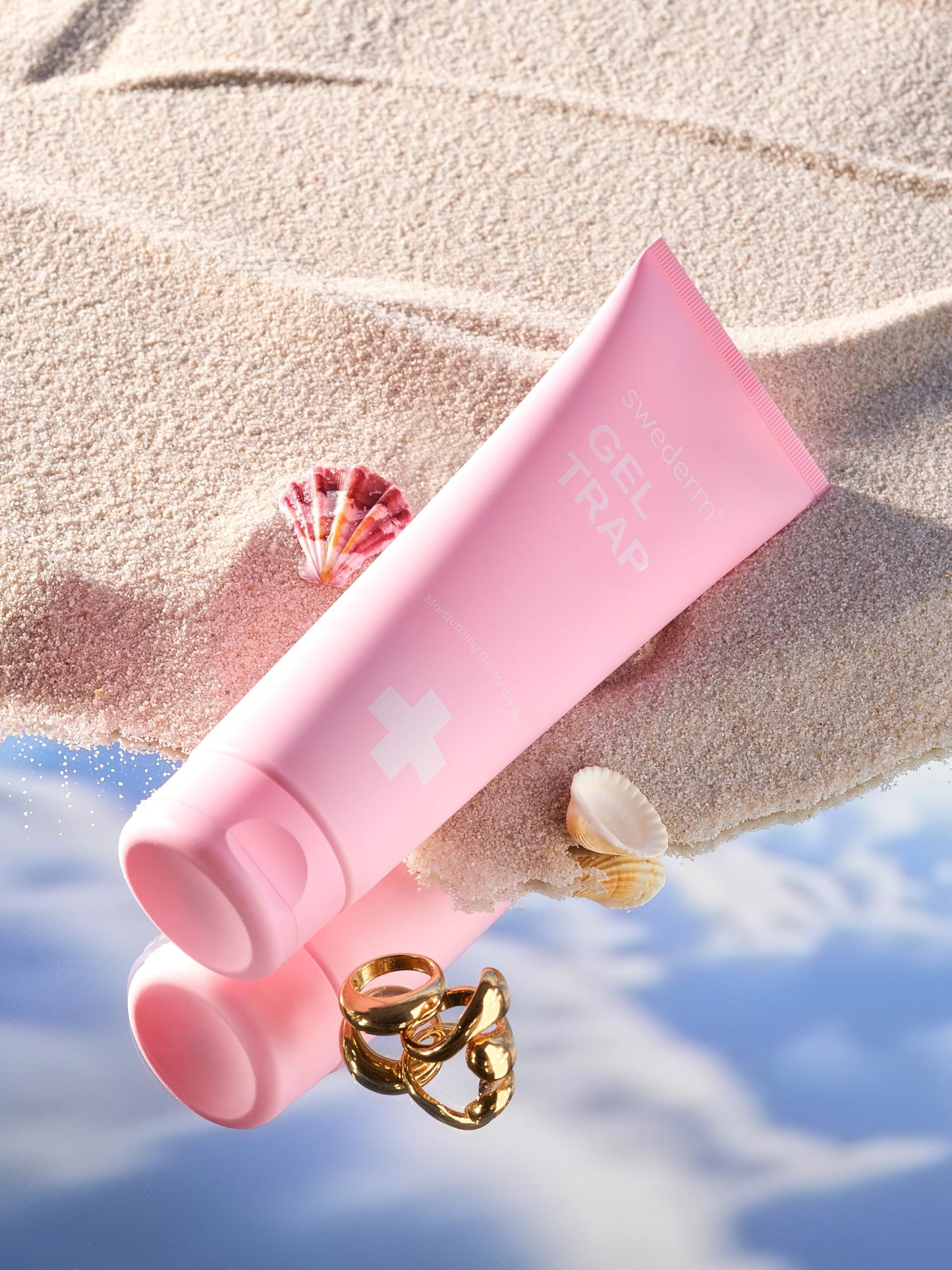 swederm Gel Trap Body Lotion for Dry Skin – Lightweight Moisturizing Lotion with Hyaluronic Acid & Vitamin E – After Sun Body Cream for Women – Skin Care & Beach Vacation Essential, 6.8 fl oz