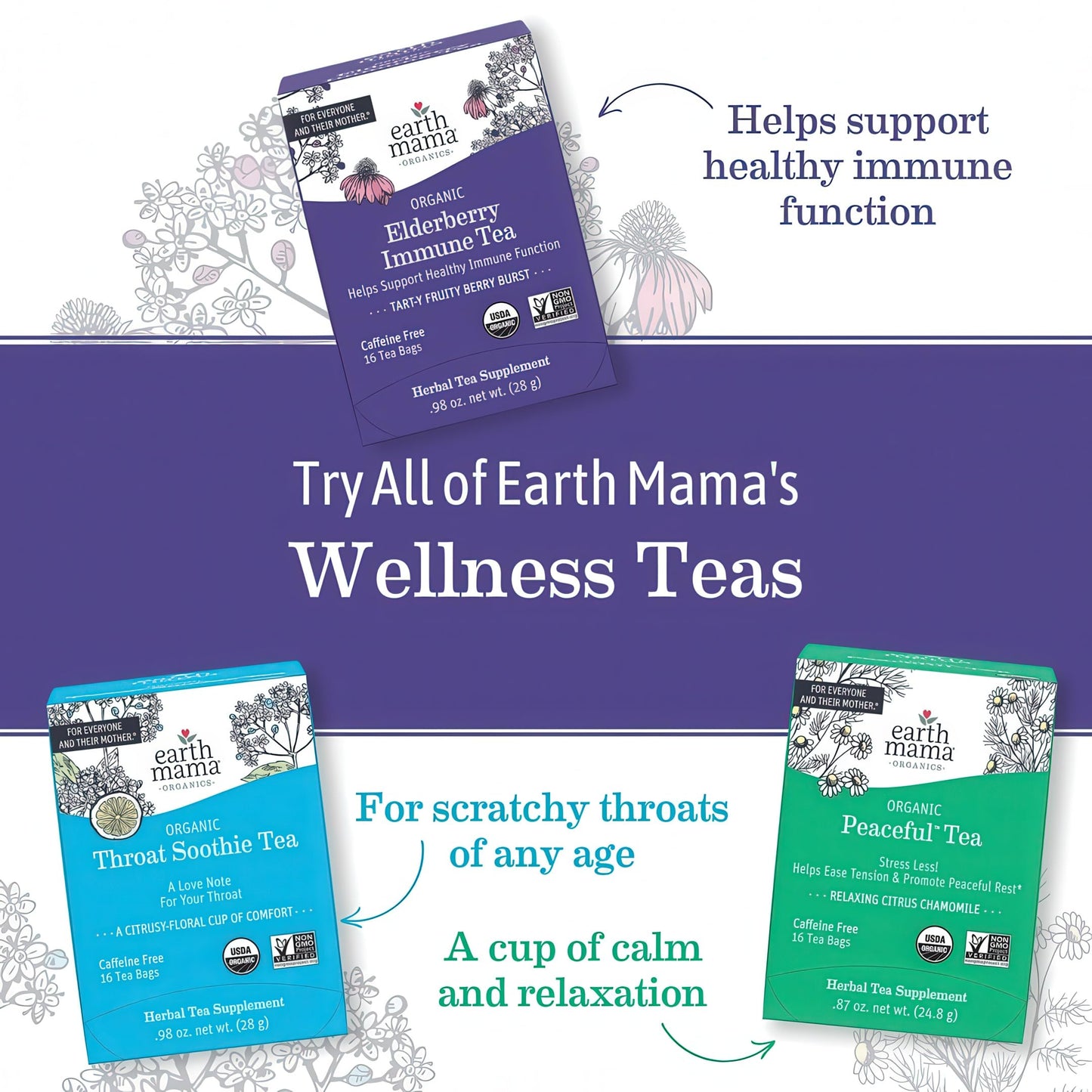 Earth Mama Organic Raspberry Leaf Tea Bags | Labor Tonic & Menstrual Support Herbal Tea, Red Raspberry Leaf Tea for Pregnancy & Postpartum Care Recovery, Caffeine Free Tea, Non GMO, (16-Teabags, 2-Pk)