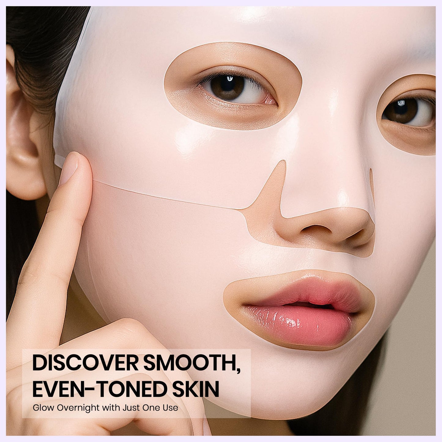 Deep Collagen Anti-Wrinkle Lifting Overnight Facial Mask, Hydrogel Sheet Mask for Glass Glow Skin 34g x 5ea Low Molecular Weight Collagen for Hydration, Pore Tightening, Elasticity & Moisturizing 5Pcs