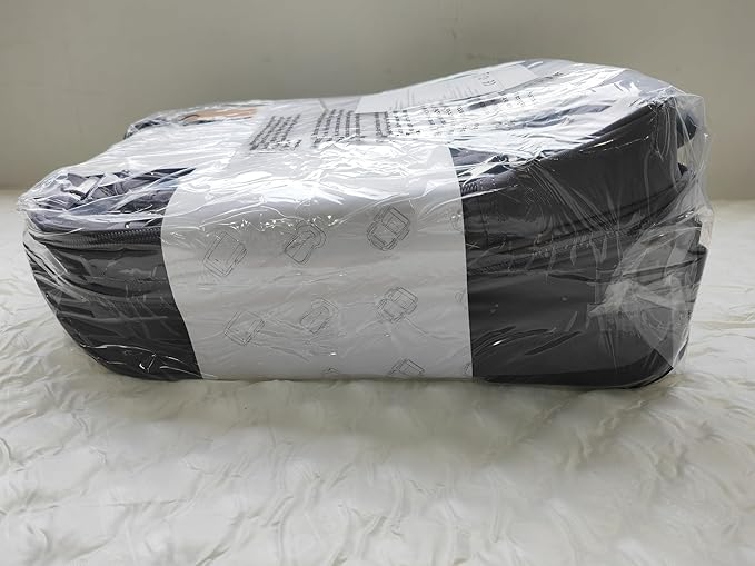 KROSER Carry On Underseat Multi-functional, 16-inch Underseater Lightweight Overnight Suitcase for Men Women, Grey