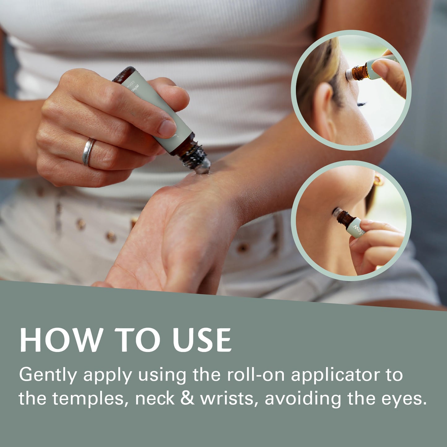 MigraFew Aromatherapy Migraine Roll On | Compact Headache Relief with Cooling Metal Roller for Head Tension and Pressure, Made with Peppermint, Spearmint and Lavender Essential Oils (0.33 FL oz) by M3