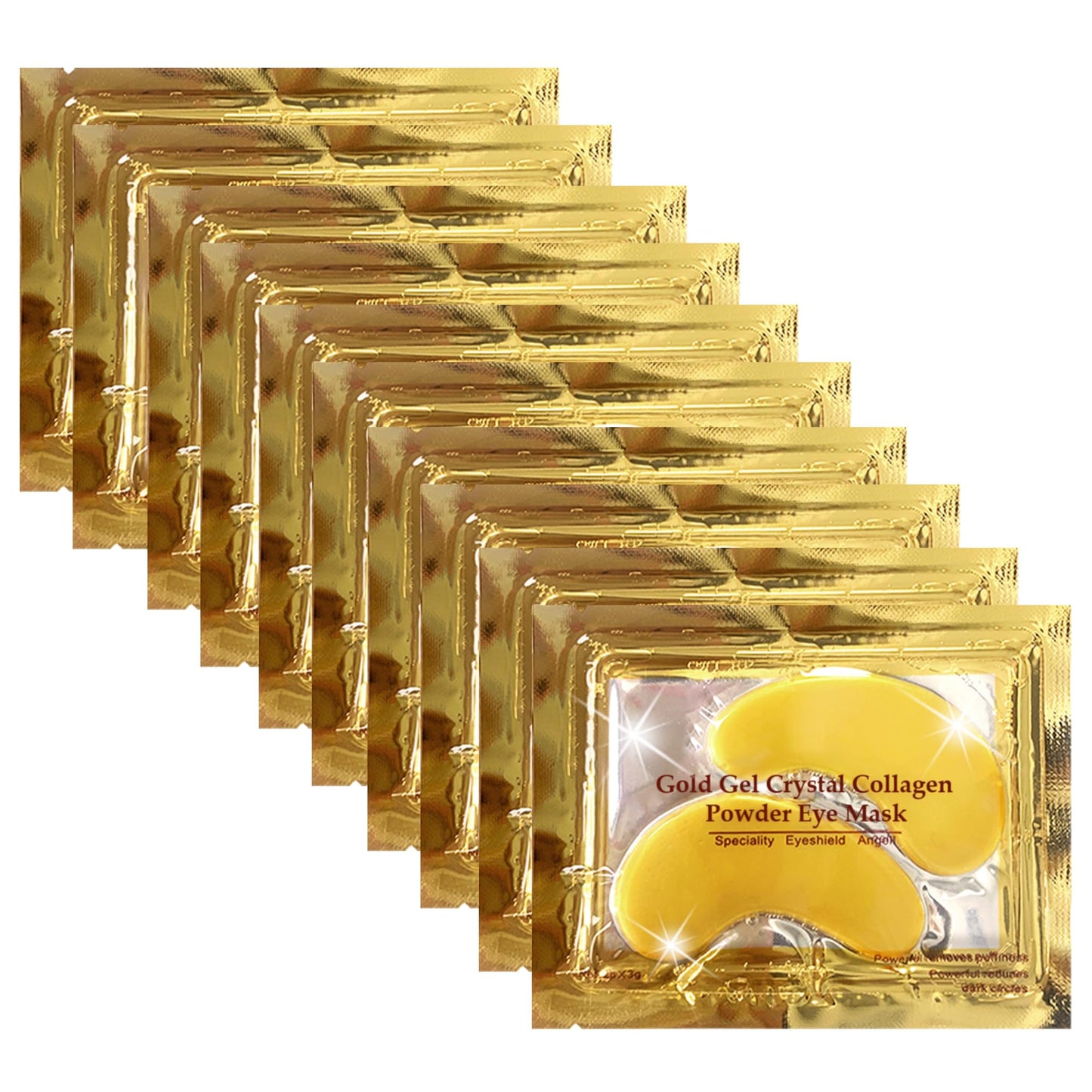 Jakuva 30 Pairs Eye Patches, Under Eye Patches for Dark Circles and Puffy Eyes, Reduce Wrinkles, Collagen Eye Mask Skincare Eye Pads for Moisturizing, Hydrating,24K Gold