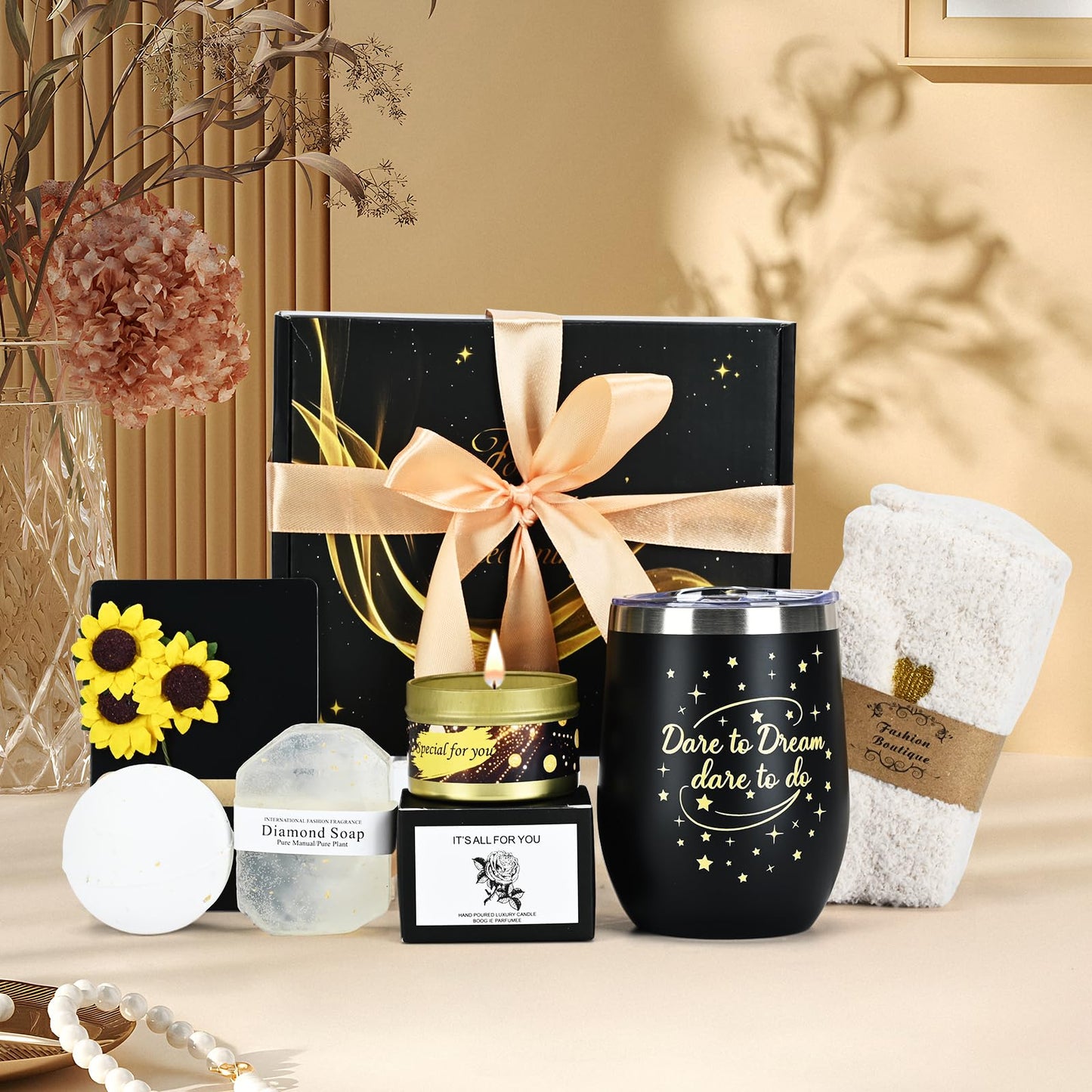 Birthday Gifts for Women, Gift Basket for Relaxing Spa, Unique Gifts for Her, Friends, Mom, Sister, Coworker, Wife, Girlfriend,teenage girl gifts