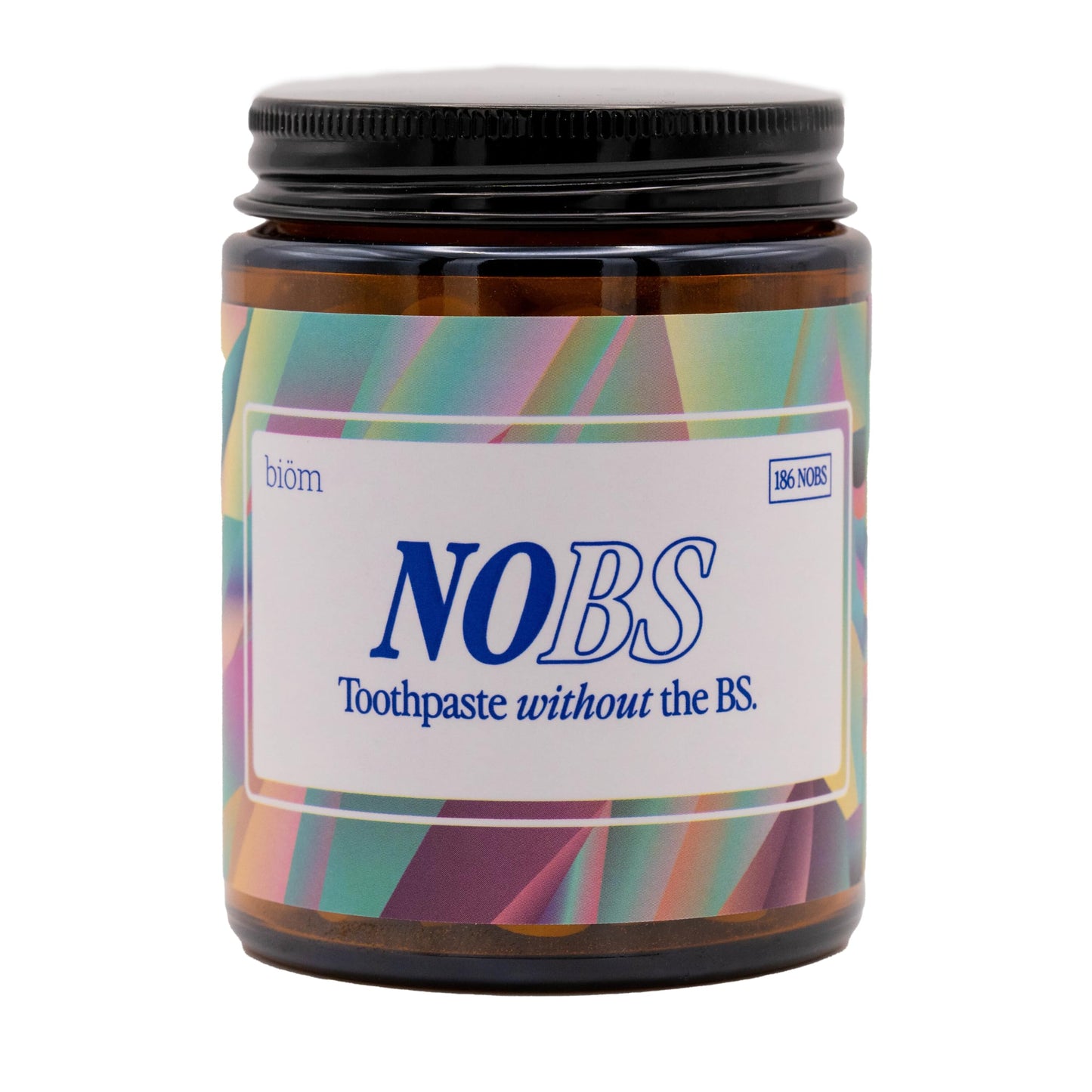NOBS (No Bad Stuff) Toothpaste Tablets - Nano Hydroxyapatite, Fluoride & Plastic Free, Eco & Travel Friendly - Remineralize with NHA (3 Month)