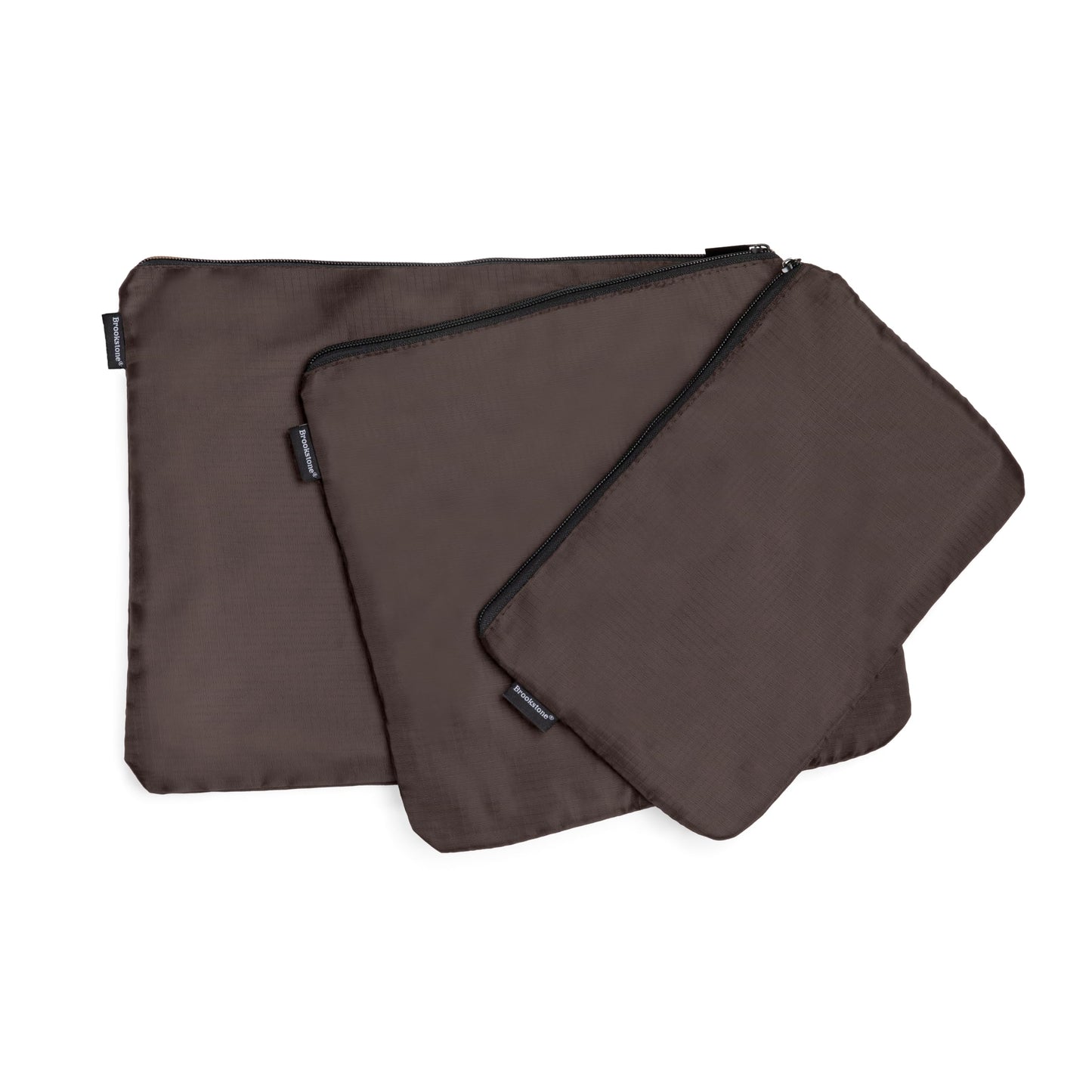 Brookstone Packing Cubes - 6 Piece Compression Packing Cubes for Travel - Tear Resistant Travel Essentials Bag Organizer Set, Velvet Brown