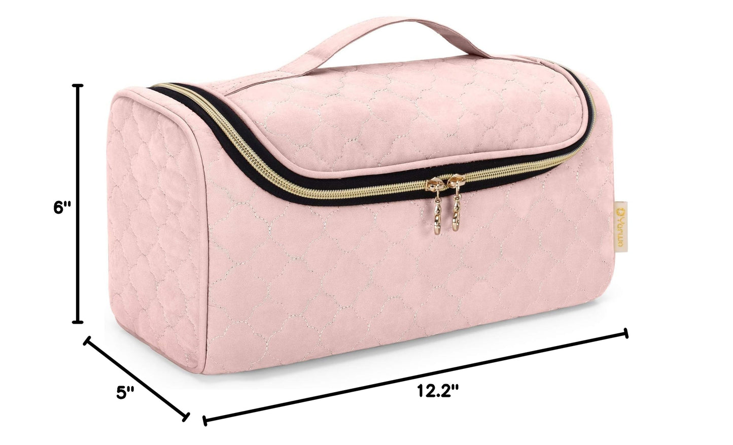 Yarwo Airwrap Travel Case Compatible for Dyson Airwrap Complete Styler All Models and Attachments, Portable Storage Bag with Hanging Hook for Hair Curler Accessories, Pale Mauve (Patent Design)