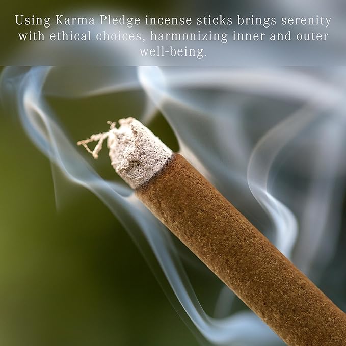 Cedarwood Incense Sticks, Organic Hand Dipped Incense, Natural Herbs & Aromatic Ingredients, Contain 40 Sticks Inside, Burn Time 45-60 Min, Spiritual Gifts, Incense by Karma Pledge