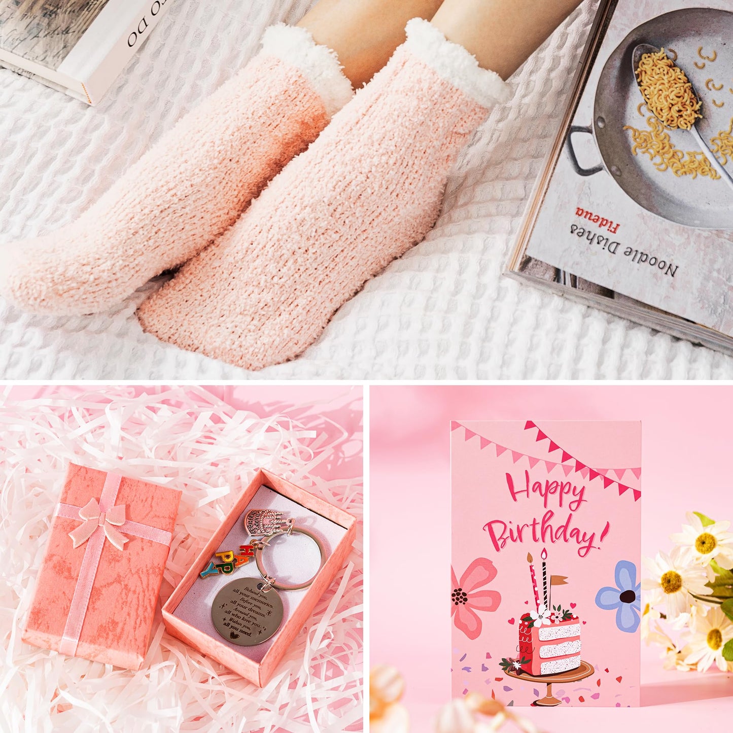 Birthday Gifts Baskets Box Women, Unique Happy Birthday Gifts Basket for Mom Her Best Friend Sister Wife Girlfriend Coworker,Luxury Self Care Ideas Box Relaxing Spa Gifts Set with Tumbler