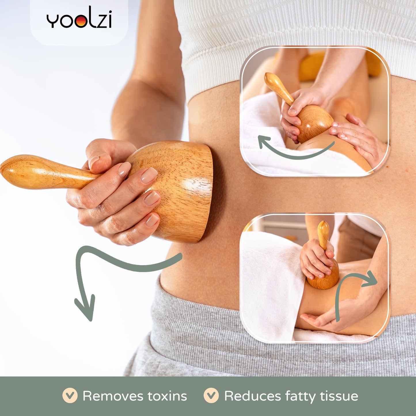 4 PCS Wood Therapy Massage Tools Set for Comfort, Body Sculpting, Lymphatic Drainage, and Muscle Pain Relief