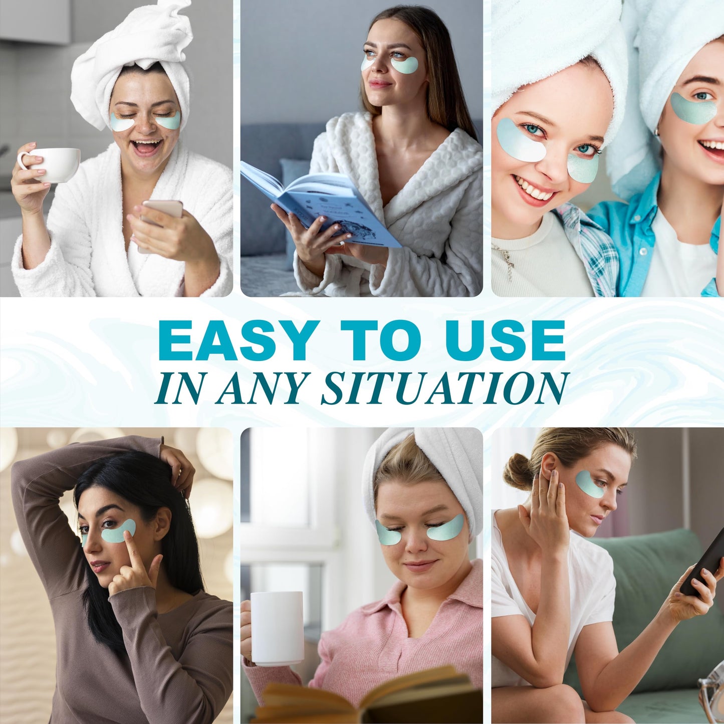 Under Eye Patches For Puffy Eyes And Dark Circles - Retinol Collagen Under Eye Masks - Reduce Wrinkles & Bags - Skin Treatment Pads - Anti Aging Moisturizer Mask For Women Gift - 60 Gel Pads