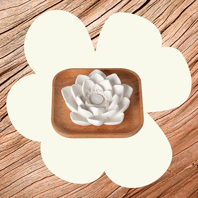 Plant Therapy Passive Lotus Flower Aromatherapy Diffuser - A Chic and Natural Home, Office, and Travel Essential Oil Diffuser