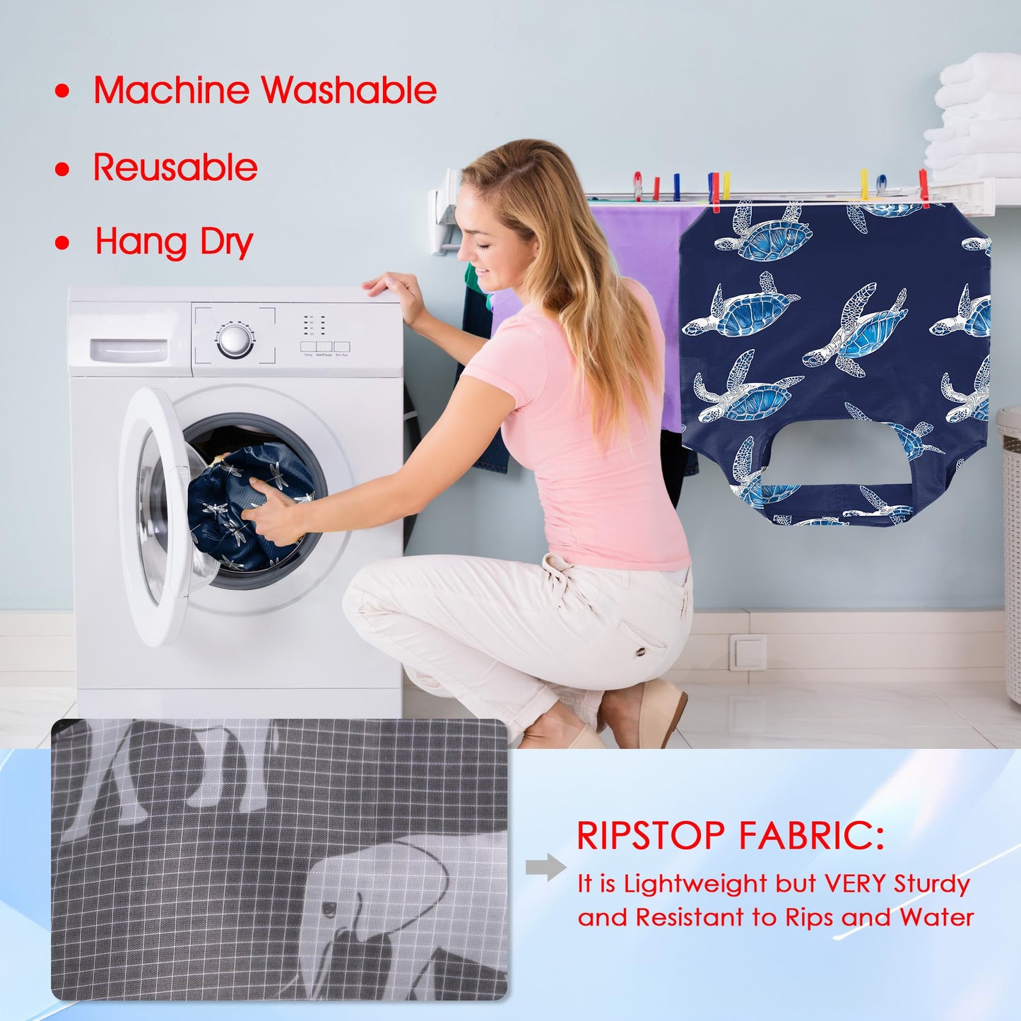 BeeGreen Reusable Grocery Bags 6 Pack, Heavy Duty Totes for Women, Foldable Grocery Bag Large Shopping Totes with Handles for Work, Travel, Gift, Store, Polyester Washable Reusable Tote Bag