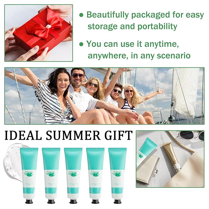 Aloe Vera Gel for Sunburn Relief,Hydrating Travel Size Aloe Vera Gel for Face,Moisturizing Sunburn Relief After Sun Lotion,Fast Absorbing,Non-Sticky Cooling After Sun Lotion Face Moisturizer (E)