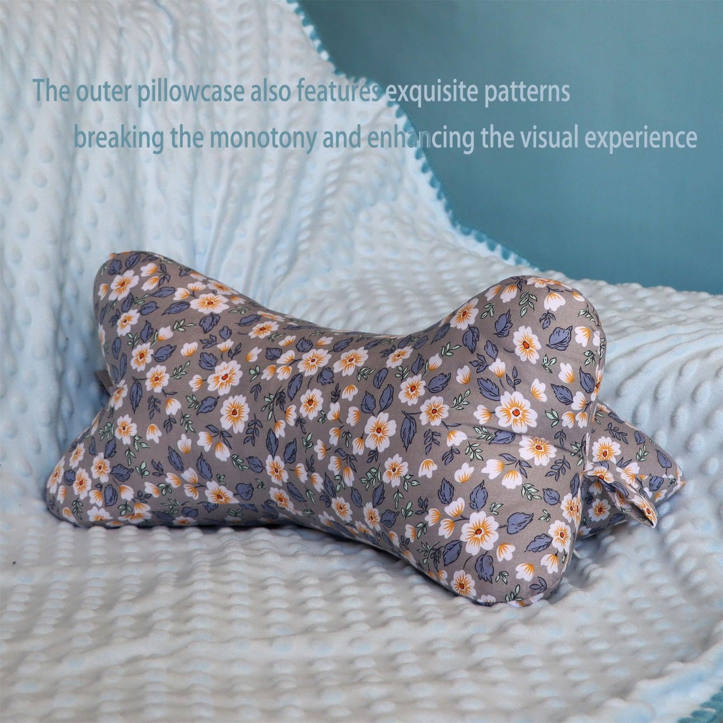 Neck & Cervical Pillows Dog Bone Shaped Travel Neck Pillows With Washable Removable Cover Have Loops On Either End For Car Bus Truck Driving Comfort Head Rest Support Neck Chiropractic Pillow ( Color