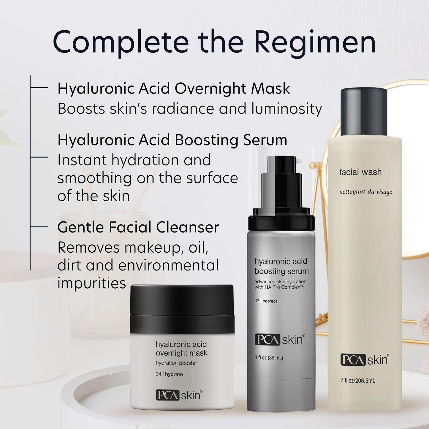 PCA SKIN Overnight Face Mask, Hyaluronic Acid Overnight Mask, Brightening Face Mask Rejuvenates and Hydrates Skin Overnight, Helps Boost Skin Radiance and Luminosity, Anti Aging Face Mask, 1.8 oz Jar