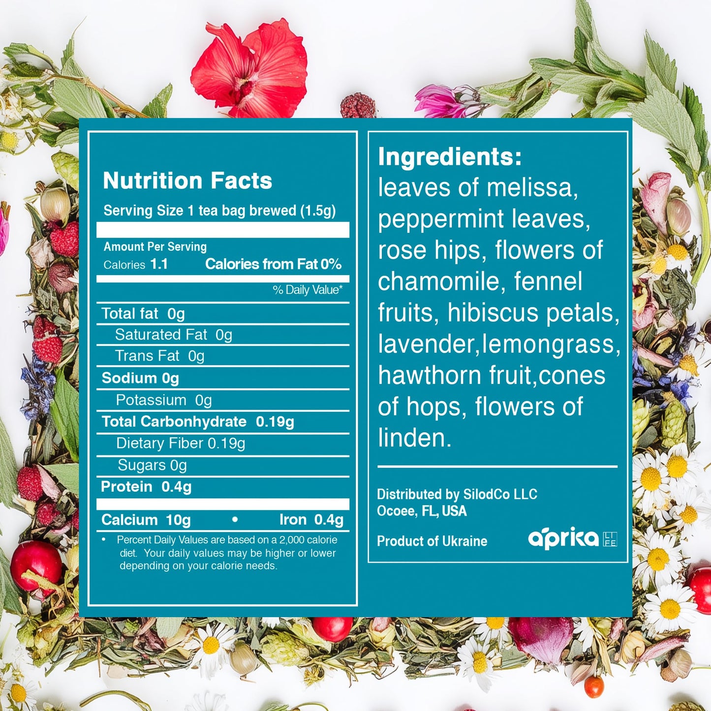 Aprika Life Sleep Tea for Bedtime Relaxation & Stress Relief – Natural Caffeine-Free Herbal Nighttime Tea with Chamomile, Lavender, Mint & Hibiscus – No Melatonin Sleep Aid – Relaxing Tea Bags 60 Pack