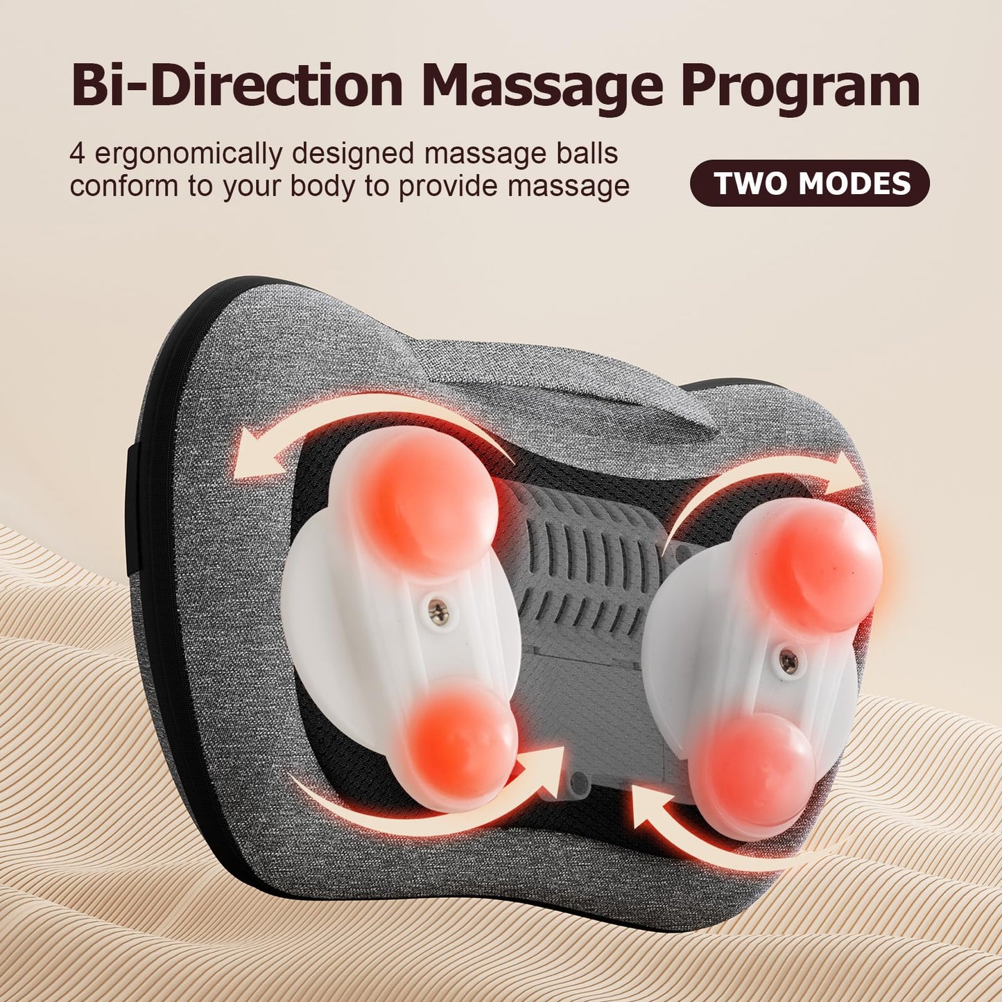 VIKTOR JURGEN Shiatsu Back Massager with Heat – Deep Tissue Massage for Neck, Shoulder, Leg, Upper & Lower Back Pain Relief, Electric Kneading 3D Massage Pillow Gifts for Men Women Dad, Mom, Christmas