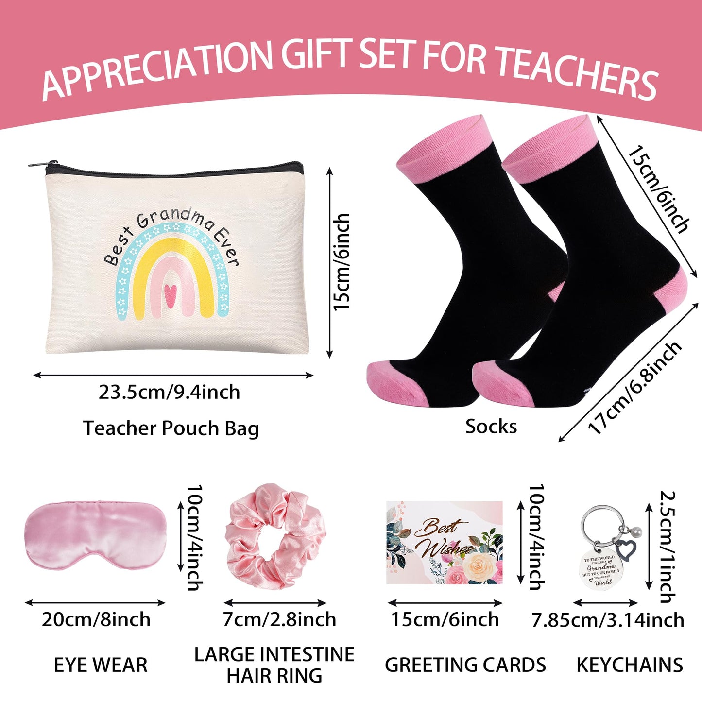 12 Pieces Grandma Gifts Box,Birthday Gifts for Grandma from Granddaughter Grandson,Nana Gifts Basket Grandma Birthday Gifts for Gigi Grandmother