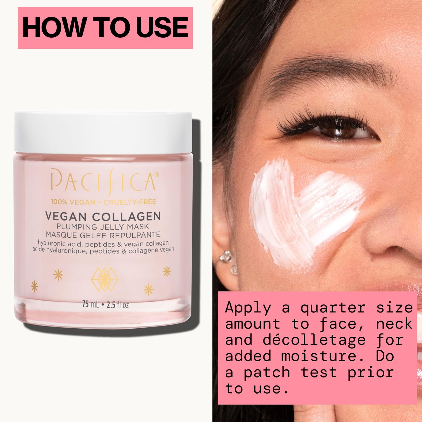 Pacifica Vegan Collagen Plumping Jelly Mask – Overnight Hydrating Face Mask with Vegan Collagen, Squalane & Hyaluronic Acid, Deep Moisture for Plump, Dewy Skin, Glass Skin Glow, Clean Beauty Skincare