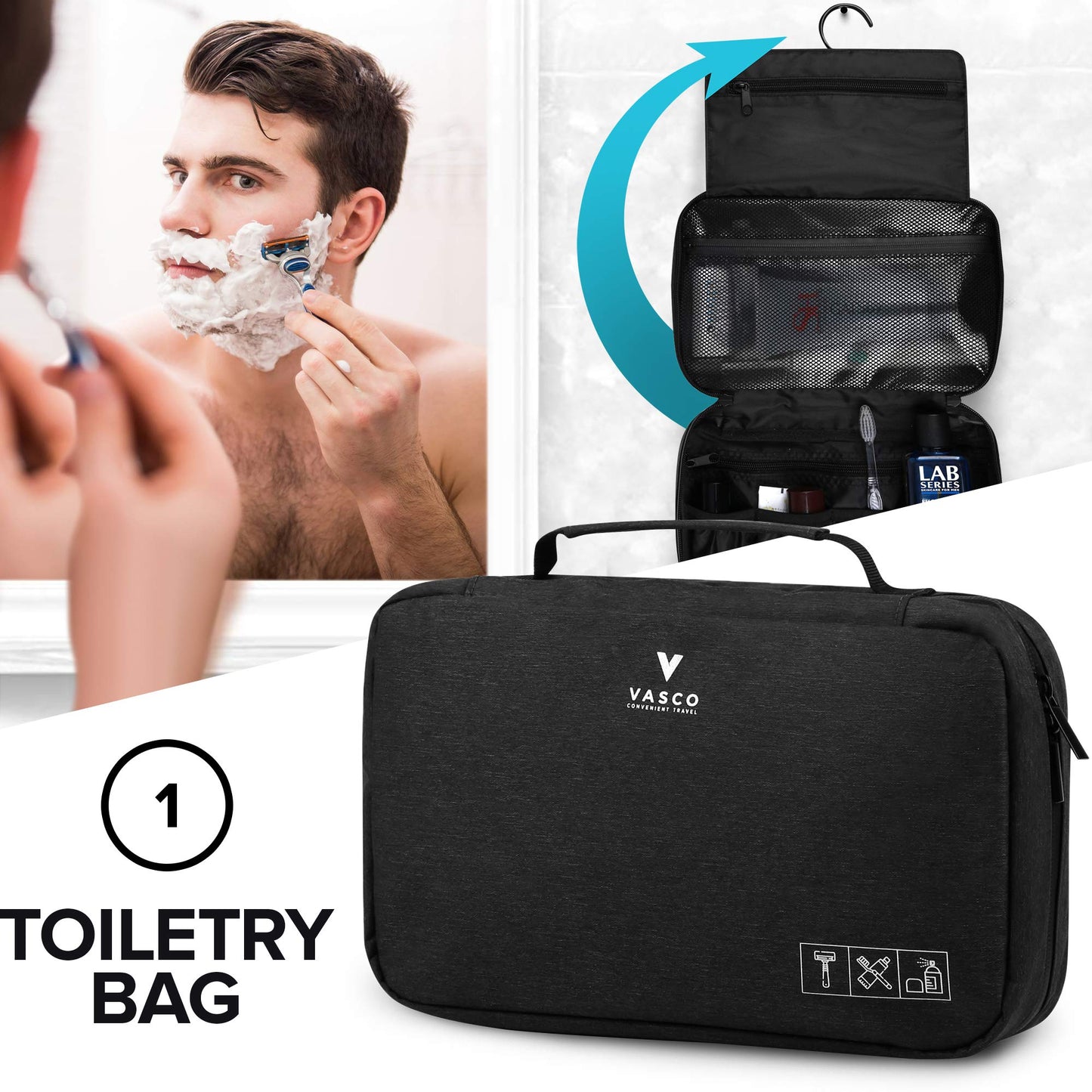 VASCO - Compression Travel Packing Cubes Set (Black New)