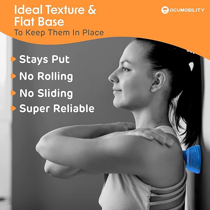 Acumobility Massage Ball Roller 2 Pack - Trigger Point - Massage Balls Massage Roller Ball - Foot Massage Ball - Physical Therapy Ball (Deep Pressure)